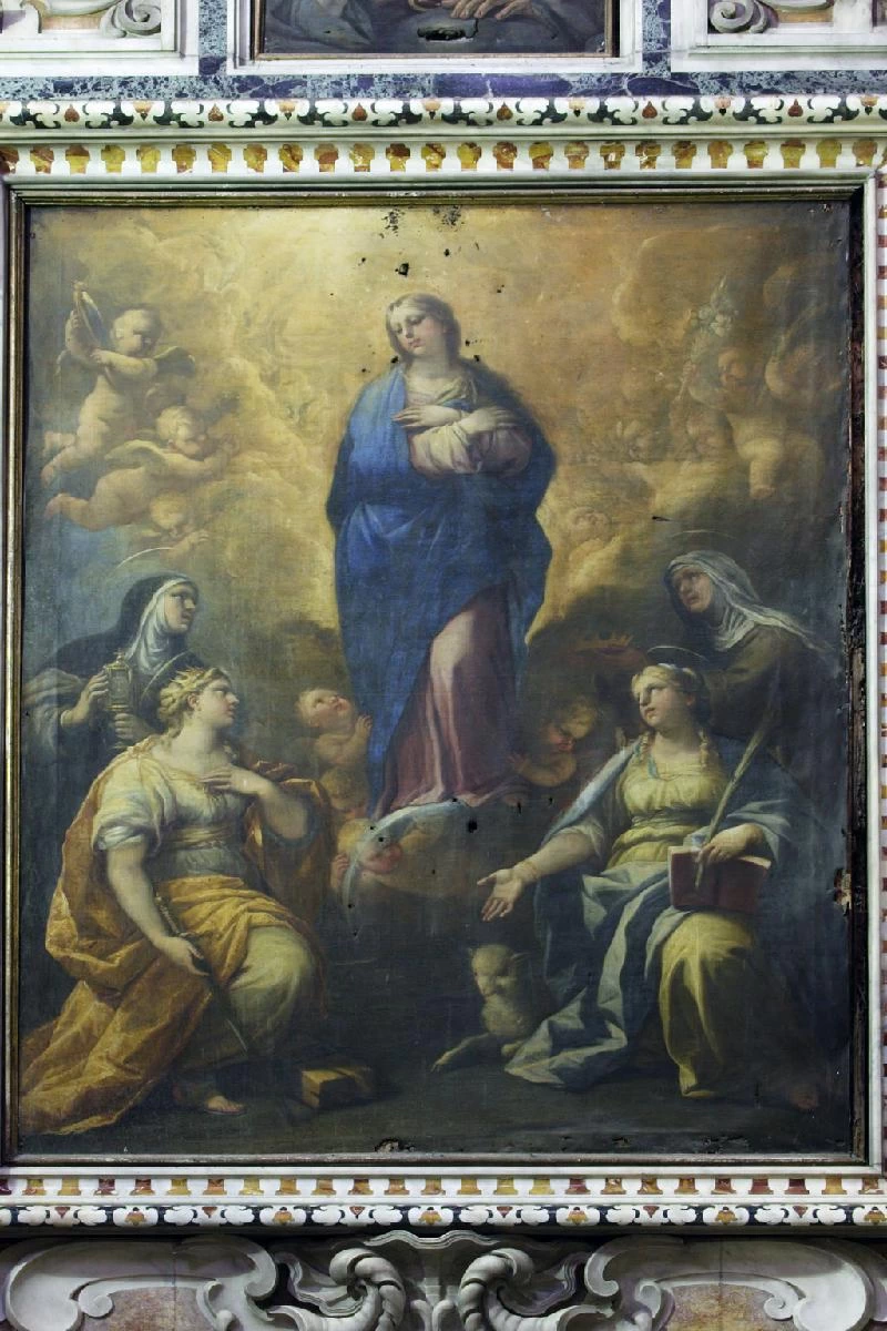 Madonna immacolata e sante Caterina, Chiara, Agnese e Elisabetta